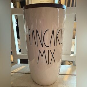 Rae Dunn White Pancake Mix Cellar